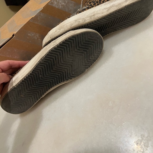 Golden Goose Superstar Glittered Leopard Sneakers Size 37 - Picture 6 of 7